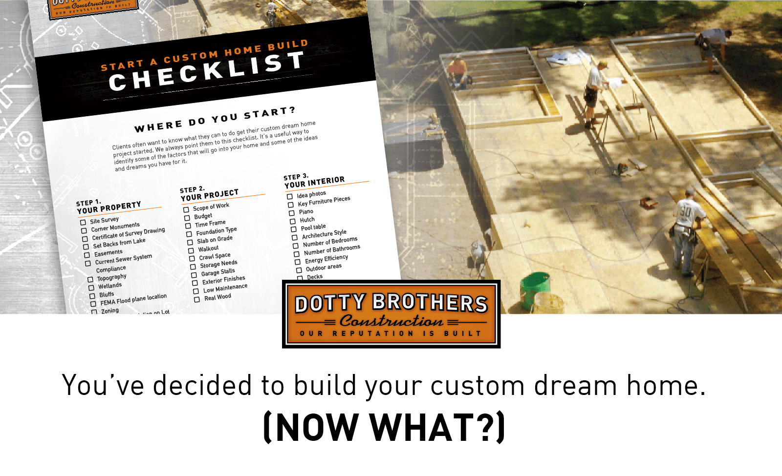 Building Your New Home A Checklist Of Items Dotty Brothers Construction Building Your New Home A Checklist Of Items Dotty Brothers Construction