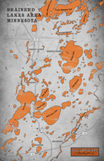 Brainerd Lakes area map